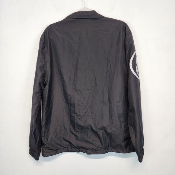 H&M Life Hurts Since 4ever Graphic Windbreaker Jacket Size M Urban Grafitti - Picture 2 of 11